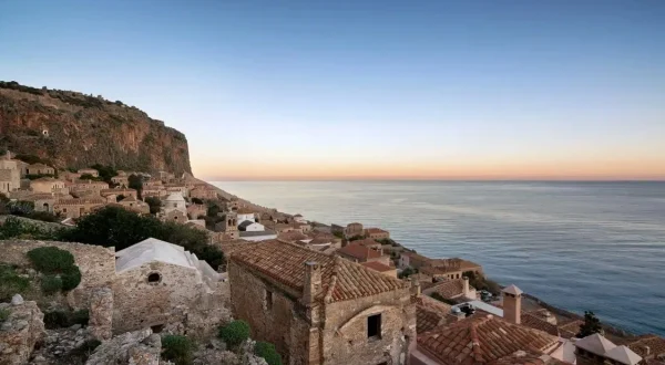Monemvasia at Sunset